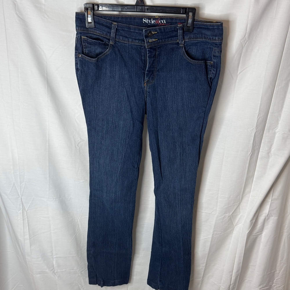 Style & Co. Dark Blue Straight-Leg Jeans